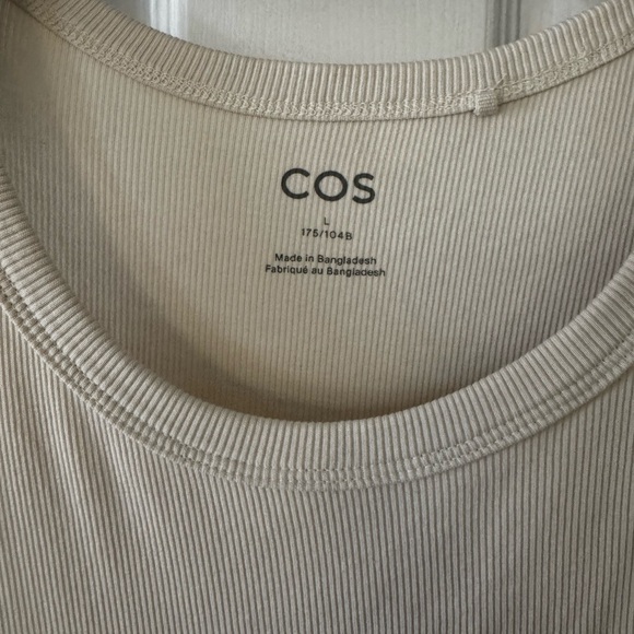 COS Ribbed Tube Dress in Cream size Large - Picture 12 of 12